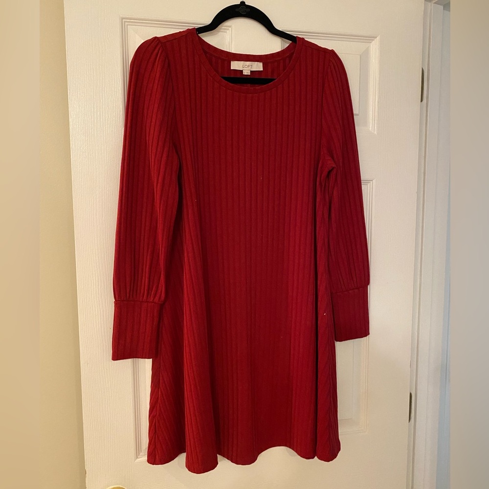 LOFT ribbed dress